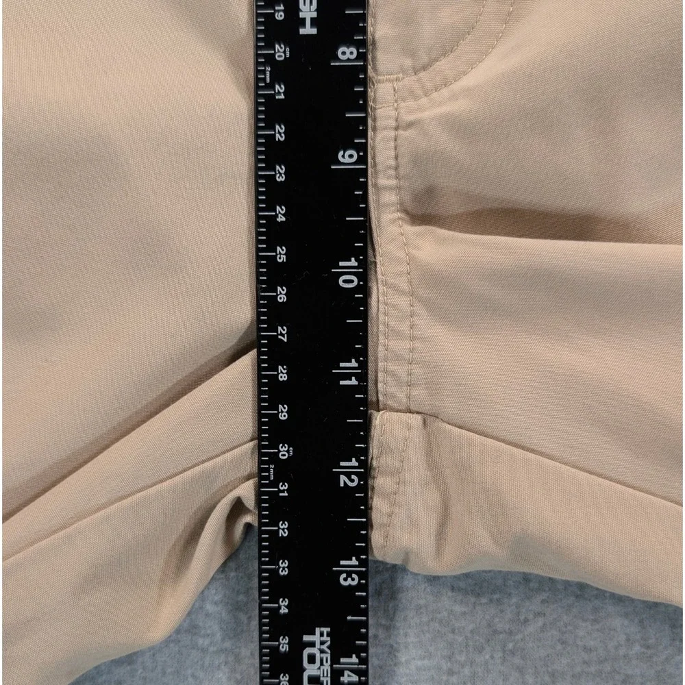LL Bean Classic Fit Chino Pants Mens 35 Tan Khaki Cotton Flat Front 262548
